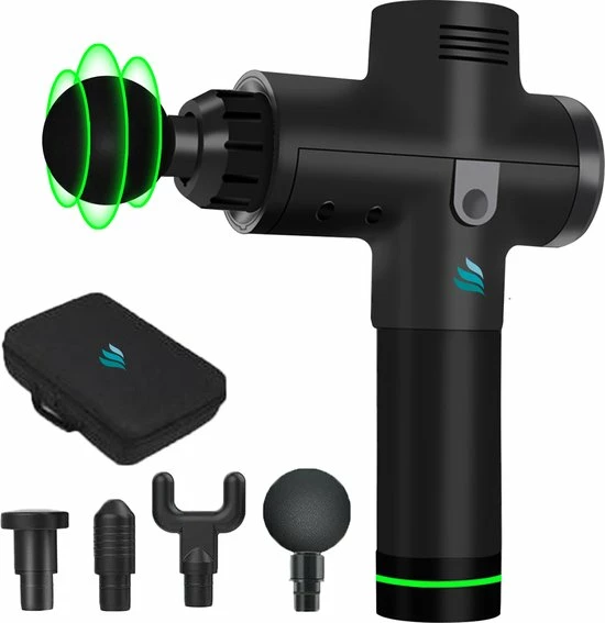 TibaGoods Massage Gun - Klop En Compressie - Massage Apparaten - 30 Standen - Inclusief Reistas - 1 Jaar Garantie - Moederdag 1 TibaGoods Massage Gun - Klop En Compressie - Massage Apparaten - 30 Standen - Inclusief Reistas - 1 Jaar Garantie - Moederdag