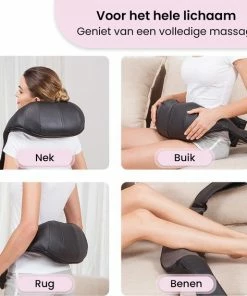 BrellaVio XL Draadloos Massage Kussen + Massagebal - Warmte Functie En Rugsluiting Voor Handsfree Gebruik - Shiatsu Apparaat Voor Nek/Schouder/Rug/Voeten 6 BrellaVio XL Draadloos Massage Kussen + Massagebal - Warmte Functie En Rugsluiting Voor Handsfree Gebruik - Shiatsu Apparaat Voor Nek/Schouder/Rug/Voeten -KLASVSA Verkoop 550x568 1
