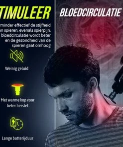 Topylife? Massage Gun - Heat Massage Gun - Professioneel & Krachtig Massage Apparaat - Inclusief Warme Kop & Koude Kop - Snel En Effectief Spierherstel - Ontspan En Relax Met Deze Massage Pistool - Massage Ballen En Opzetstukken -KLASVSA Verkoop 550x569 3