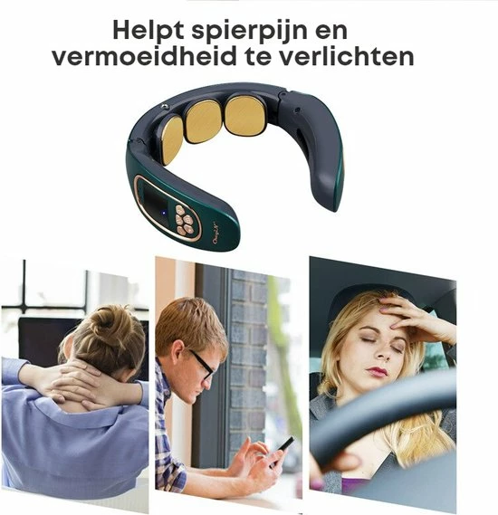 Homezie Nekmassage Apparaat | Massagekussen | Massage Apparaat | Nekmassage | Massage | Kalmerende Warmte- En Vibratiemassage 2 Homezie Nekmassage Apparaat | Massagekussen | Massage Apparaat | Nekmassage | Massage | Kalmerende Warmte- En Vibratiemassage - Afbeelding 2