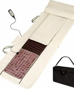 Tectake Shiatsu Massagematras Met Jade Warmte Mat En Afstandsbediening 400601