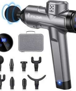 Fylina PRO4 Massage Gun - 30 Snelheden - 8 Opzetstukken - Massage Pistool - Massagegun - Draadloos Massage Apparaat