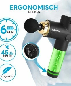 Basena - Massage Gun - Sport And Relax Massage - Zwart/goud -KLASVSA Verkoop 550x574 2