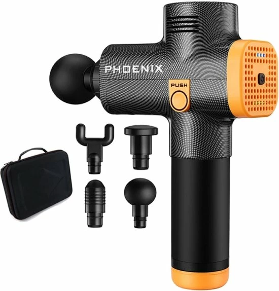 Massage Gun - Massage Apparaat ? Phoenix A2 ? 4 Opzetstukken ? Professioneel ? 3200 RPM! 4 Massage Gun - Massage Apparaat ? Phoenix A2 ? 4 Opzetstukken ? Professioneel ? 3200 RPM! - Afbeelding 4