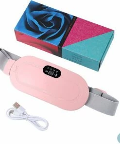 Thuys Menstruatie Pijnverlichting - Warmtegordel - Massage Band - Roze