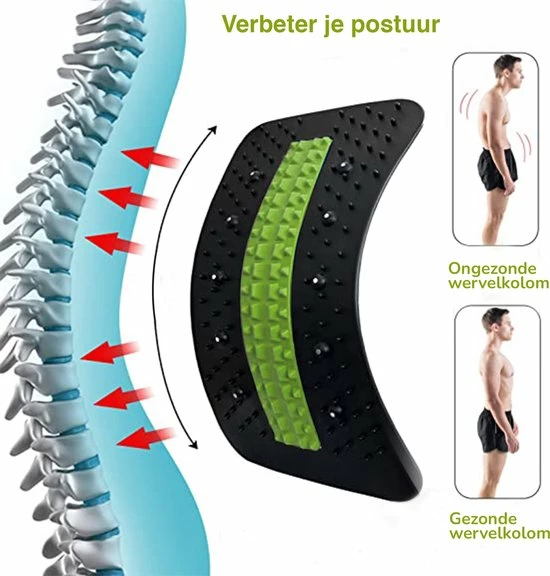 Luxovita Verstelbare Rugstretcher - Voor Nek-/Rugklachten - Rugmassage - Backstretcher - Groen Luxovita Verstelbare Rugstretcher - Voor Nek-/Rugklachten - Rugmassage - Backstretcher - Groen -KLASVSA Verkoop 550x576 2