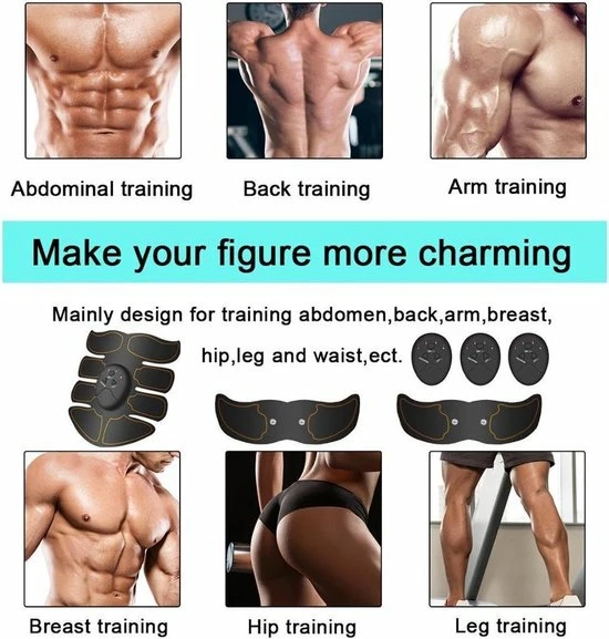 Relax Goods Relaxgoods Sixpack Trainer Voor Het Hele Lichaam - Spierstimulator Voor Buikspieren En Billen 4 Relax Goods Relaxgoods Sixpack Trainer Voor Het Hele Lichaam - Spierstimulator Voor Buikspieren En Billen - Afbeelding 4