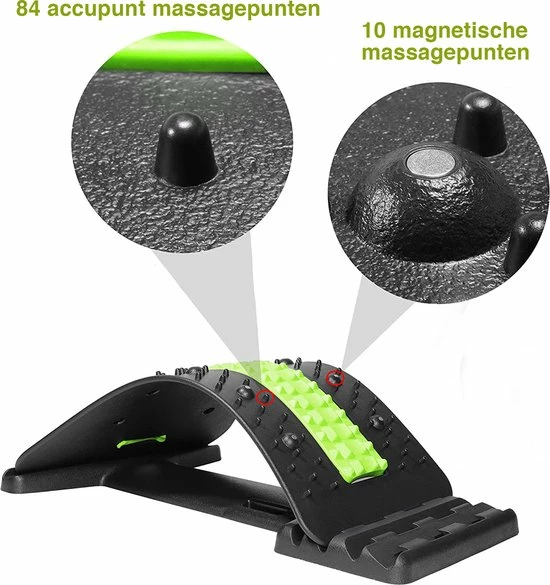 Luxovita Verstelbare Rugstretcher - Voor Nek-/Rugklachten - Rugmassage - Backstretcher - Groen Luxovita Verstelbare Rugstretcher - Voor Nek-/Rugklachten - Rugmassage - Backstretcher - Groen -KLASVSA Verkoop 550x585 1