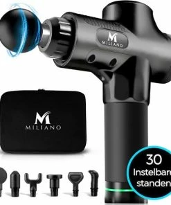 Miliano? Massage Gun PRO - Massage Apparaat - Sport En Relax Massage - Theragun - Fullbody - 30 Standen - Incl. 6 Opzetstukken En Koffer