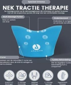 Apeiron Massagekussen - Voor Nek, Rug En Schouderpijn - Massagekussen - Nek Stretcher - Shiatsu Massagekussen - Massage Hoofdkussen - Nekmassage Apparaat - Nekkussen - Triggerpoint - Acupunctuur - Blauw -KLASVSA Verkoop 550x585 6
