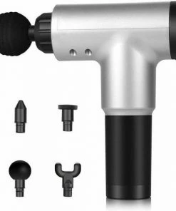 Merkloos Zilveren Massage Gun - 6 Standen