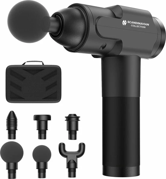 Scandinavian Collection Massage Gun 2.0 - Intense Nek En Rug Massage - Sport En Relax Massage - Professioneel- Inclusief Koffer - Massage Apparaat - 6 Standen - Massage Gun 2.0 1 Scandinavian Collection Massage Gun 2.0 - Intense Nek En Rug Massage - Sport En Relax Massage - Professioneel- Inclusief Koffer - Massage Apparaat - 6 Standen - Massage Gun 2.0