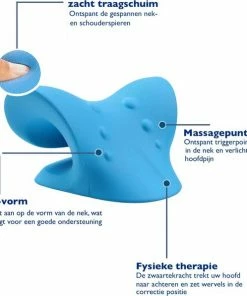 Merkloos Massagekussen - Nekmassage Apparaat - Voor Nek-, Rug- En Schouderpijn -KLASVSA Verkoop 550x597 1