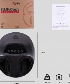Rileks Voetmassage Apparaat - Shiatsu & Warmte Massage Met Timer - Zwart 15 Rileks Voetmassage Apparaat - Shiatsu & Warmte Massage Met Timer - Zwart -KLASVSA Verkoop 550x597 4