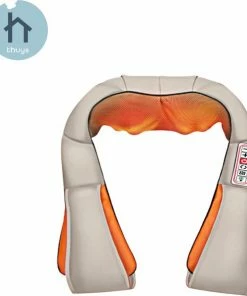 Thuys Massagekussen Met Warmte Elementen - Nekmassage Apparaat - Massage Apparaat Met Infrarood - Energiebesparend - 6 Verschillende Standen - Wit