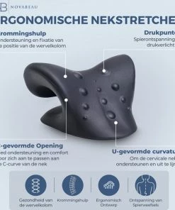 Novabeau? Professionele Nekkussen ? Rugstretcher - Nekstretcher Voor Nekmassage ? Massagekussen Voor Nektractie - Massage Kussen Tegen Nekpijn ? Incl. Opbergtas En Slaapmasker -KLASVSA Verkoop 550x603 1