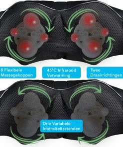 Northwall? Massagekussen Met Draagtas - Nekmassage Apparaat - Shiatsu Massage - Massage Kussen Nek En Rug - Massage Apparaat - Infrarood Massageapparaat -KLASVSA Verkoop 550x606 1