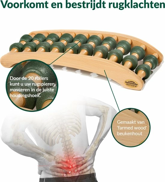 Rolastretcher Rugmassage Rugstretcher tegen rugklachten - drukpunt massage Backstretcher Rolastretcher Rugmassage Rugstretcher Tegen Rugklachten - Drukpunt Massage -KLASVSA Verkoop 550x608 1