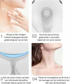 Everything You Want EYW Gezichtsnek Massageapparaat – Fatburner – Vetverbrander - Dubbele Kin - Dubbele Kin Afslanker - Onderkin Afslanker - Met Warmtefunctie – Elektrische - Wit -KLASVSA Verkoop 550x615