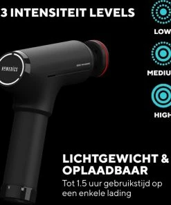 HoMedics PGM1000 Draadloze Massage Gun - 5 Uur Batterij - Met Warmtefunctie - 6 Opzetstukken - Professioneel - Sport En Relax Massage - Inclusief Koffer -KLASVSA Verkoop 550x616