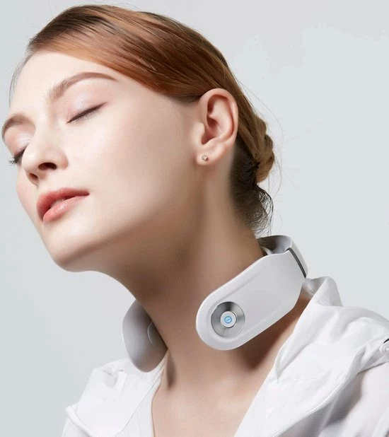 SKG | Nekmassage-apparaat | Draadloos Met Warmtefunctie En Vibratie | Spiertherapie Om Stress | Nek | Model 4356E | Wit 1 SKG | Nekmassage-apparaat | Draadloos Met Warmtefunctie En Vibratie | Spiertherapie Om Stress | Nek | Model 4356E | Wit