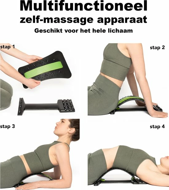 VRL Sport Rugstretcher - Verstelbare Rugcorrector - Rug Massage - Rugtrainer - Backstretcher - Rug Kraker 4 VRL Sport Rugstretcher - Verstelbare Rugcorrector - Rug Massage - Rugtrainer - Backstretcher - Rug Kraker - Afbeelding 4