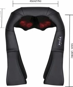 Keltzman Shiatsu Massage Kussen - Electrische Nek, Schouder En Rugmassage - Warmte Functie - Luxe Model - Infrarood - Gratis Draagtas -KLASVSA Verkoop 550x625