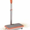 Vibroshaper Vibro Shaper - Fitness Trilplaat Ondersteunt Spieropbouw En Vetverbranding - Vibratietrainer Voor Alle Spiergroepen - Inclusief Fitnessbanden - Oranje Met Handvat