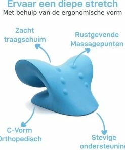 Northbase? Nekstretcher Massage Kussen Inclusief E-Book - Nek Stretcher - Nekpijn - Nekkussen - Shiatsu Massagekussen - Nekmassage Apparaat ? Massagekussen San - Neck - Triggerpoint ? Acupunctuur - Rugstretcher - Postuur Corrector