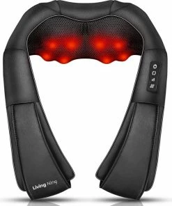 Living Nine Shiatsu Massagekussen - Elektrisch Nek En Schouder Apparaat ? Zwart