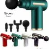 Naxo Massage Gun (Groen) - Massage Gun - Massageapparaat - Massageapparaten - Sport & Relax Massage - Percussietherapie - Vibratiemassage - Spiermassage - Zelfmassage - Toepassende Kopstukken - Incl. Draagbare Case - Incl. Oefenprogramma