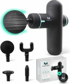 Massagerr? Mini Massage Gun - Massage Pistool - Inclusief Koffer En Stressbal ? Sport En Relax Massage Apparaat ? Nek, Rug, Voet, Schouder - Klein, Krachtig En Stil