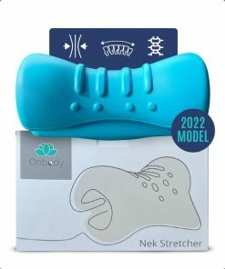 Onbody - Nekstretcher - Nekmassage Apparaat - Tegen Nekpijn - Nek Stretcher - Kerst - Black Friday - Hoofdkussen Tegen Nekklachten - Nekkussen - Blauw