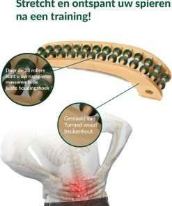Backstretcher Giant Rolastretcher Rugstretcher - Voor Mensen Langer Dan 1.90 M. - Drukpunt Massage -KLASVSA Verkoop 550x667