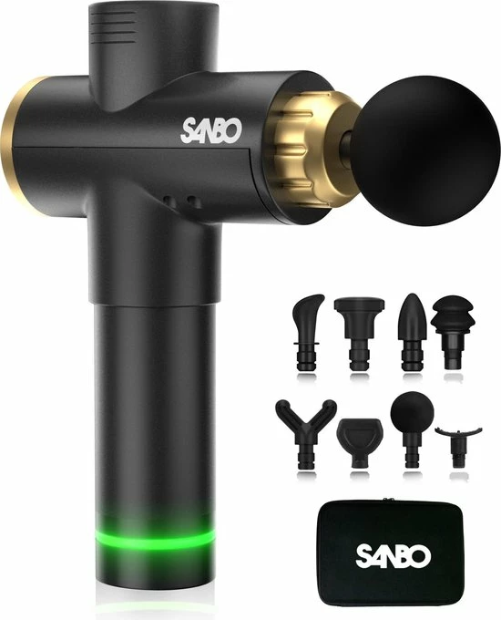 Sanbo? Massage Gun Elite - Sport En Relax Massage - Professioneel 30 Standen - Inclusief Koffer - Inclusief APP - Massage Pistool - Black Friday 2022 1 Sanbo? Massage Gun Elite - Sport En Relax Massage - Professioneel 30 Standen - Inclusief Koffer - Inclusief APP - Massage Pistool - Black Friday 2022