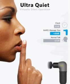 NAIPO MASSAGE GUN - MGPC-002 - 4 Opzetstukken - 5 Massage Standen - Zeer Krachtig En Compact - Batterijduur 2 Uur (2.500 MAh) - Makkelijk Mee Te Nemen Voor Op Reis - Black Friday -KLASVSA Verkoop 550x687 3