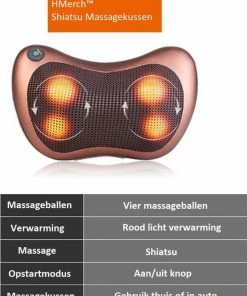 Merkloos FIGURETTA Shiatsu Massagekussen - Coussin De Massage (New Version) -KLASVSA Verkoop 550x713