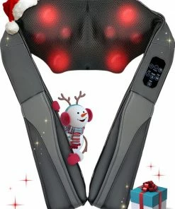 WeRelieff Shiatsu Massagekussen Met Warmte - Kussen Met 2 Soorten Nekmassage – Massage Apparaat Voor Nek En Schouder