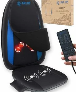 Blue Lion Lifestyle Blue Lion Rugmassage Kussen - Shiatsu Stoel Massagekussen - Massagestoel - Elektrisch Rug Massage Apparaat Tegen Rugpijn Met Warmte