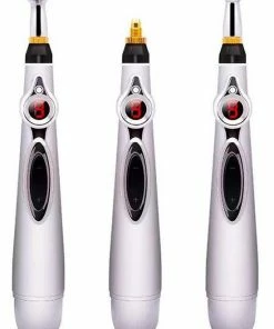 Xenium Massage Pen - Elektronische Acupunctuur Pen - Ronde En Platte Kop - Gel - Handleiding - Massage Apparaat ? Spierontspanning - Pijnbestrijding ? Meridiaan Energy Pen -KLASVSA Verkoop 550x722