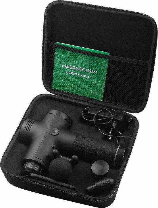 Merkloos Massage Gun - Massage Apparaten - Fitness - Sport - Massage - 30 Standen - 6 Kopstukken - Inclusief Reistas - Zwart 5 Merkloos Massage Gun - Massage Apparaten - Fitness - Sport - Massage - 30 Standen - 6 Kopstukken - Inclusief Reistas - Zwart - Afbeelding 5