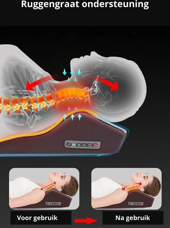 Jinkairui Elektrische Massagekussen- Multifunctioneel - Voor Ultieme Ontspanning 4 Jinkairui Elektrische Massagekussen- Multifunctioneel - Voor Ultieme Ontspanning - Afbeelding 4