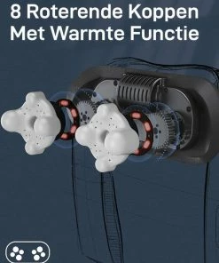 STATCH - Elektrisch Shiatsu Massage Kussen Met Warmte Functie - Nek En Schouder Massagekussen - Zwart -KLASVSA Verkoop 550x747 3