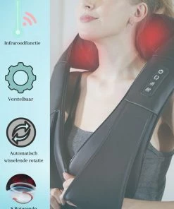 D'AZ - Massagekussen - Shiatsu - Nekmassage Apparaat - Zwart -KLASVSA Verkoop 550x778 10