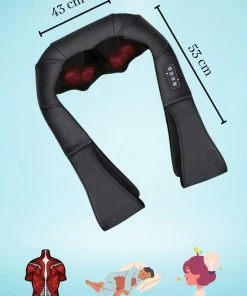 D'AZ - Massagekussen - Shiatsu - Nekmassage Apparaat - Zwart -KLASVSA Verkoop 550x778 8